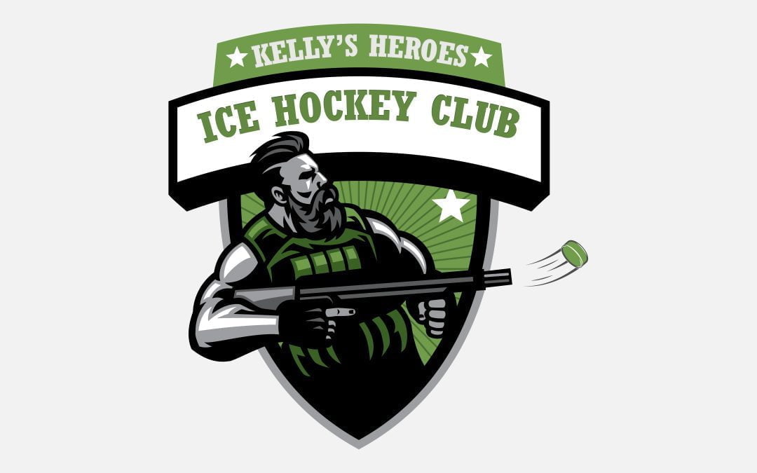 Kelly’s Heroes Hockey Team Logo