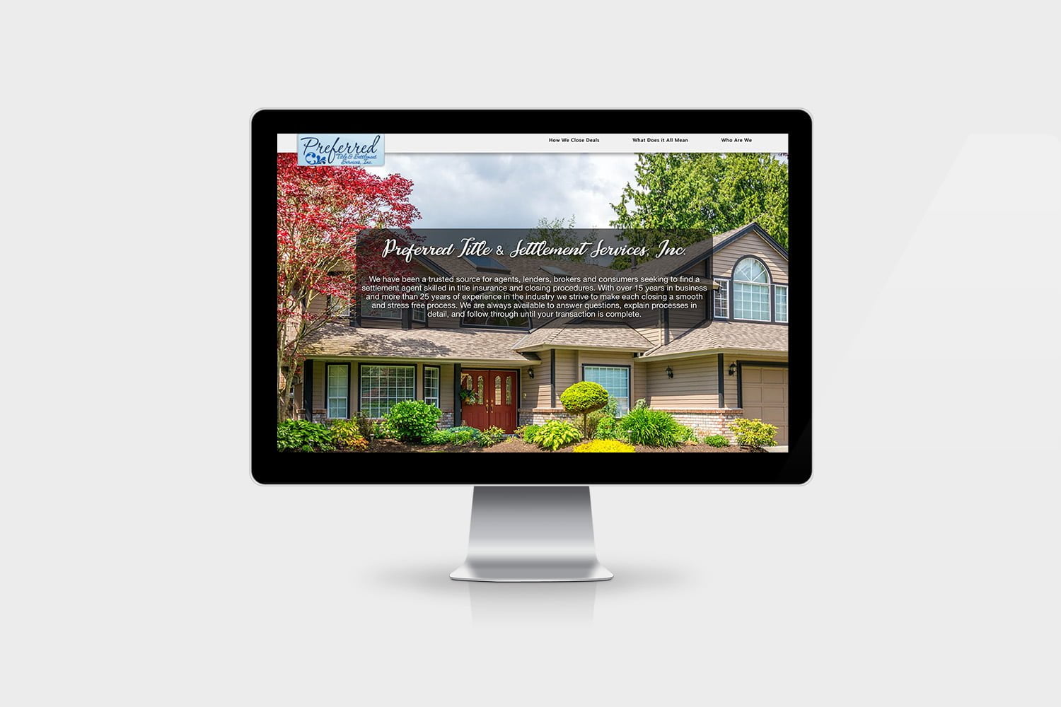 Website design for title companies and realtors.