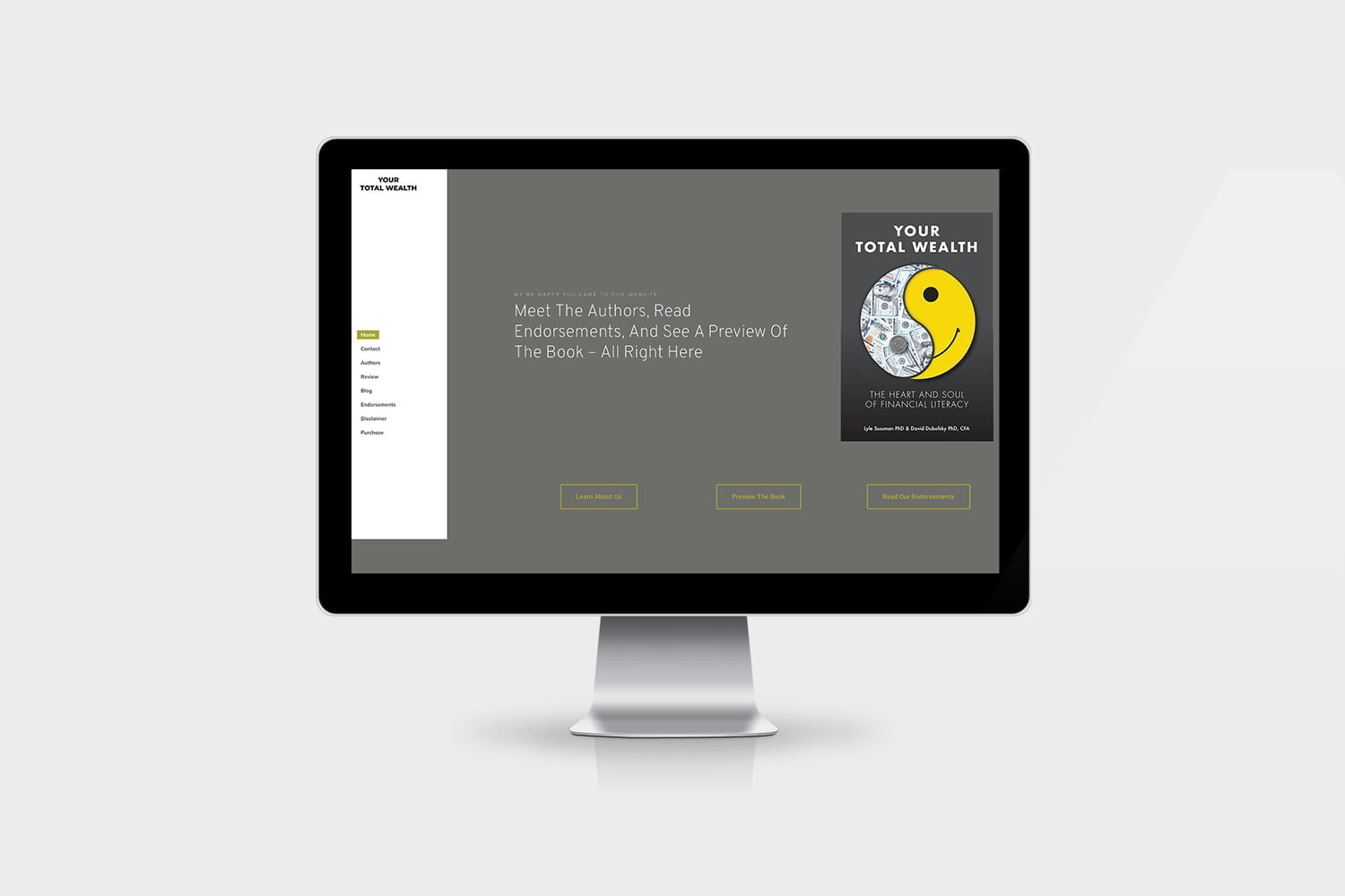 Your Total Wealth website design.