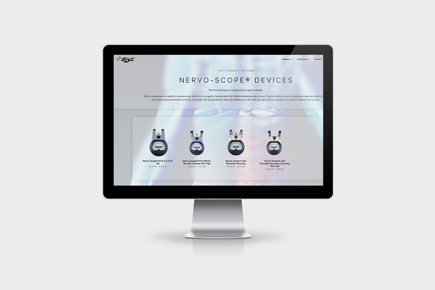 EDL Inc Website Mockup